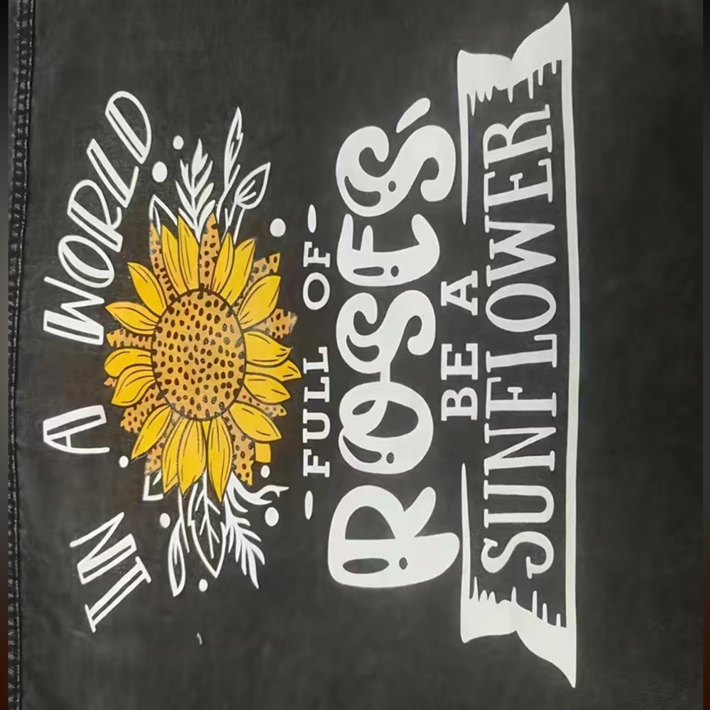 Dark grey Sunflower denim jacket - Picture 4 of 4